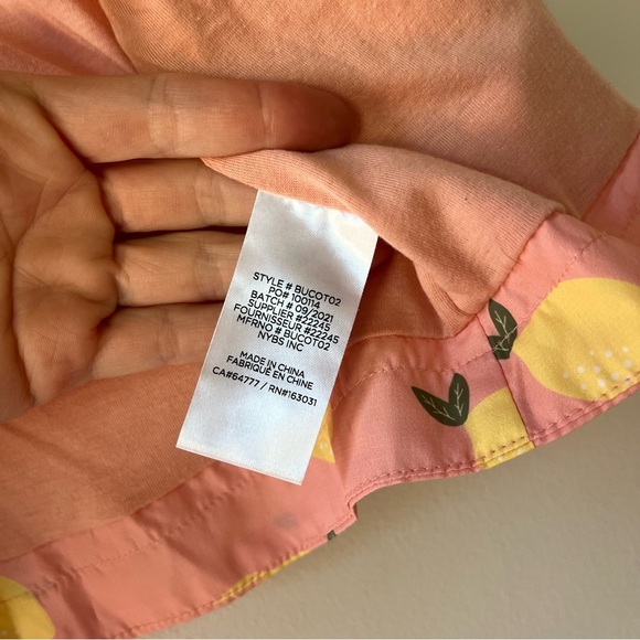 ๐ผ 5/$25 Rise Little Earthling Baby Girl Pink Lemon Fruit Print Rain Jacket 6-12M - Picture 11 of 15